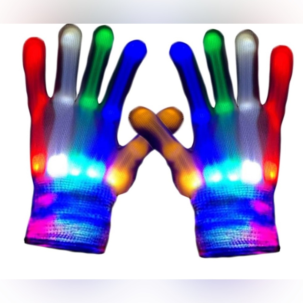 Led Gloves Light up Flashing Gloves (M)